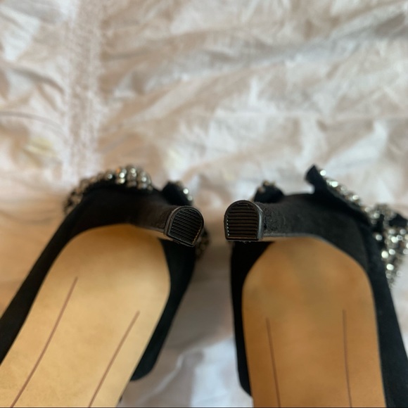 INC Kaison Black Evening Bow Pumps size 9 - Picture 10 of 11